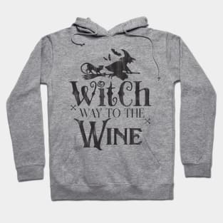 Witch way to the wine Hoodie